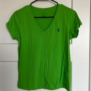 Spring green polo t-shirt